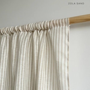 Cafe curtains for kitchen / Linen short curtains / Sheer cafe curtains / Rod pocket curtains scandinavian / Lace retro curtains bathroom