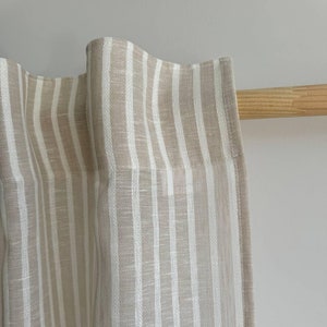 Cafe curtains for kitchen / Linen short curtains / Lace french country cafe curtains / Modern curtain panels / Farmhouse valance curtains