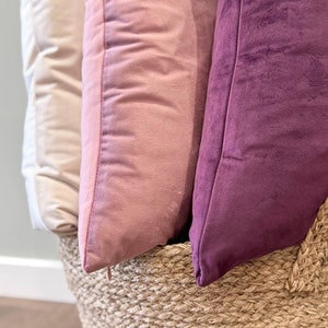 Custom velvet pillow cover 36x36 / 24x24 / 16x26 / 22x22 / 16x16 / 26x26 / 20x20 / 18x18 / 32x32 decorative pillow case / Throw pillowcase