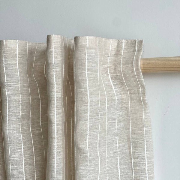 Cafe curtains for kitchen / Burlap short curtains / Lace french country cafe curtains / Modern curtain panels / Farmhouse linen valance