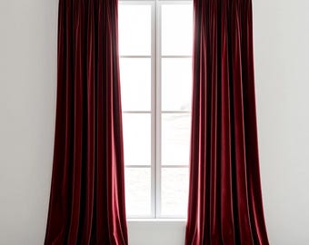 80 colors Velvet Curtains for living room / Custom Blackout bedroom drapes / Window curtain panels / Rich luxury cafe curtains for kitchen
