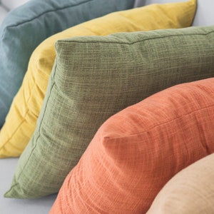 Custom burlap pillow cover 36x36 / 24x24 / 16x26 / 22x22 / 16x16 / 26x26 / 20x20 /  18x18 decorative velvet pillow case / Throw pillowcase