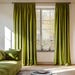 Gold, Red, Lilac & Brown Lined Velvet Curtains With Beaded Tie Backs - Vintage Style