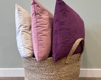 Custom velvet pillow cover 36x36 / 24x24 / 16x26 / 22x22 / 16x16 / 26x26 / 20x20 / 18x18 / 32x32 decorative pillow case / Throw pillowcase