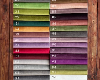 80 Farben Samtvorhänge für Wohnzimmer / Verdunkelungsvorhänge in benutzerdefinierter Größe Schlafzimmer / Extra lange breite Paneele / Reichhaltige Luxus-Velure-Vorhänge für die Küche
