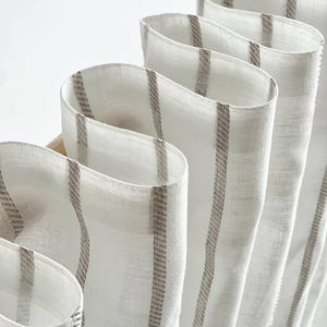 Custom Linen short curtain / Cafe curtains for kitchen / Lace french country curtains / Door sheer panel / Farmhouse valance for bathroom
