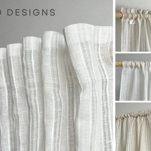 Französischer Stil Leinen Gardinen Spitze / Cafe Vorhänge Küche / Boho Vorhänge Schlafzimmer / Retro Vintage Vorhang Paneele / Sheer Shabby Chic Vorhänge