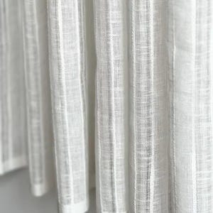 Leinen Gardinen für Küche / Leinen Gardinen für Küche / Plissee Gardinen für Küche / Stangen Gardinen Skandinavisch / Retro Gardinen für Badezimmer Bild 9