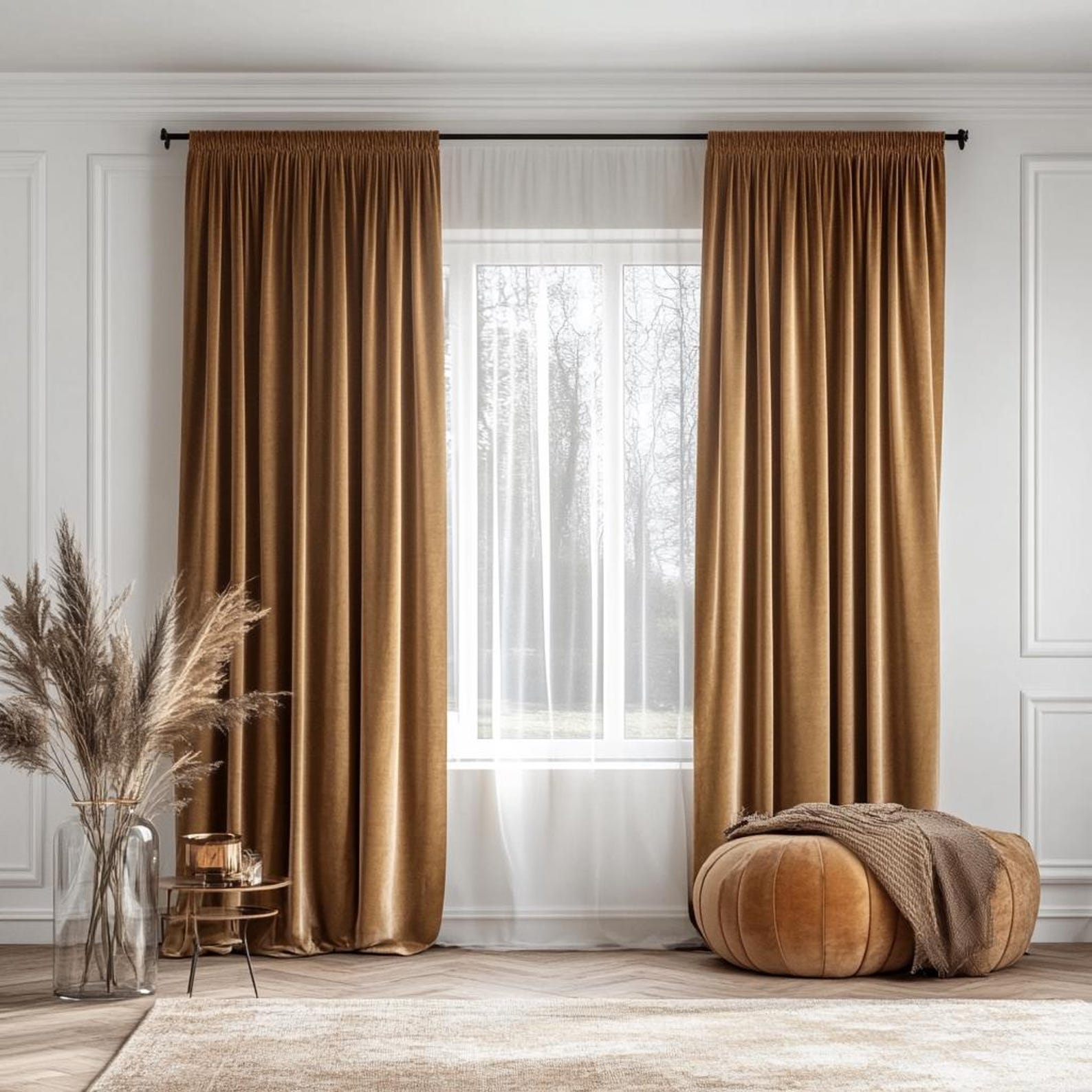 Velvet Curtains Living Room Beige Sand Velvet Curtains Living Room / Custom Cream Blackout Bedroom