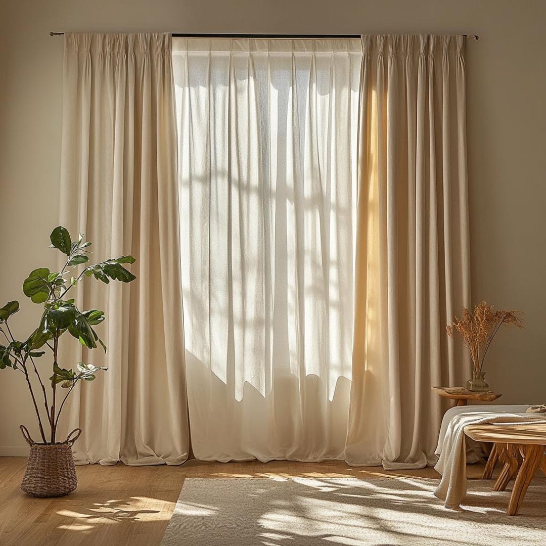 Ivory Living Room Curtains