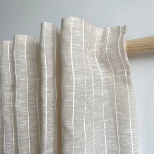 Cortinas de café para cocina / Cortinas cortas de arpillera / Cortinas de café estilo francés con encaje / Paneles de cortina modernos / Cenefa de lino estilo granja