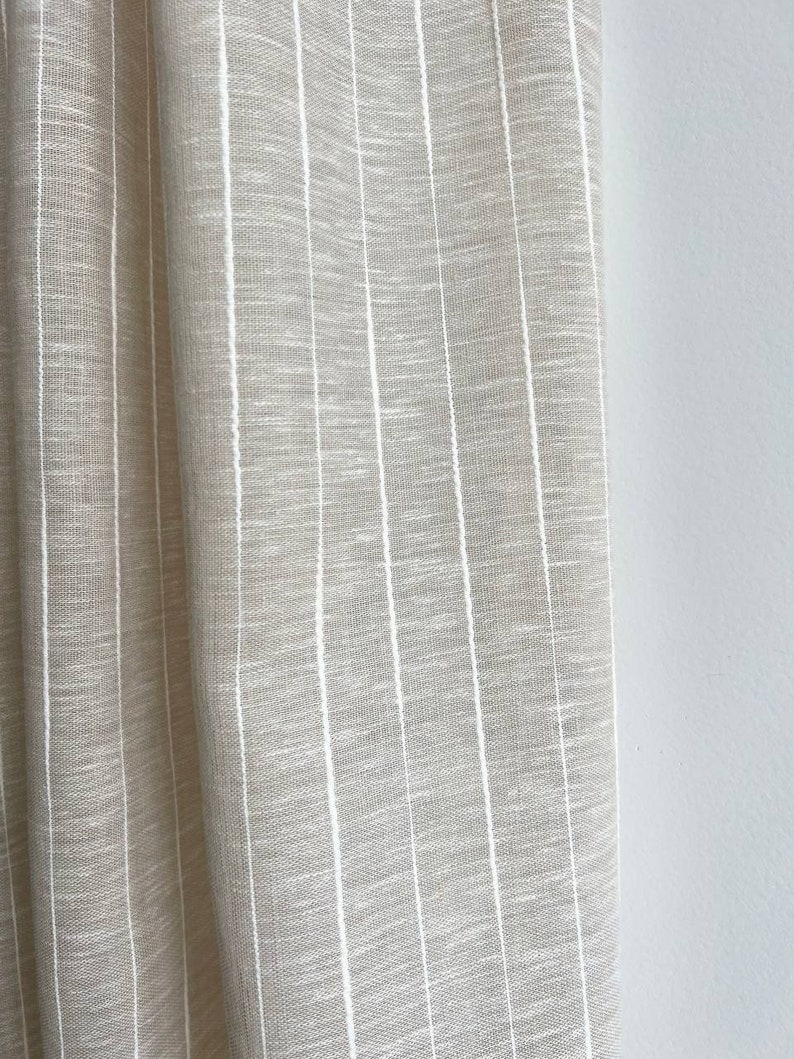 Cafe curtains for kitchen / Burlap short curtains / Lace french country cafe curtains / Modern curtain panels / Farmhouse linen valance image 9