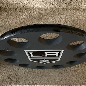 Los Angeles Kings 10 Hockey Puck Wall hanging Display