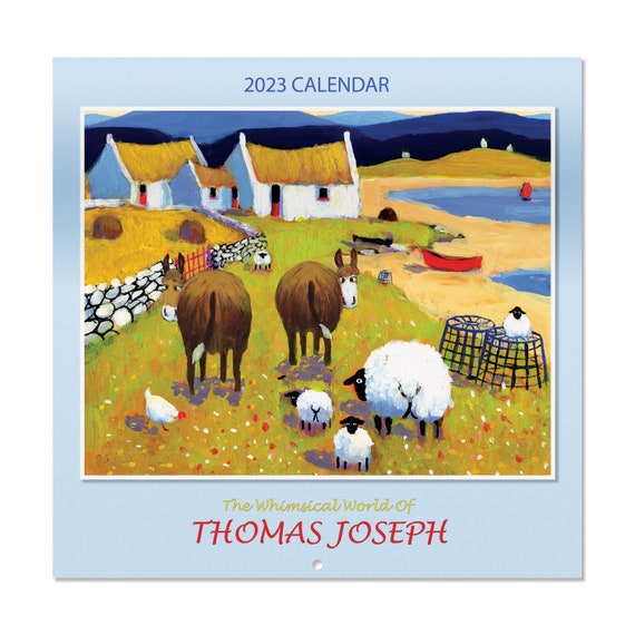 Calendario da parete 2023 di Thomas Joseph Calendario sospeso Etsy Italia