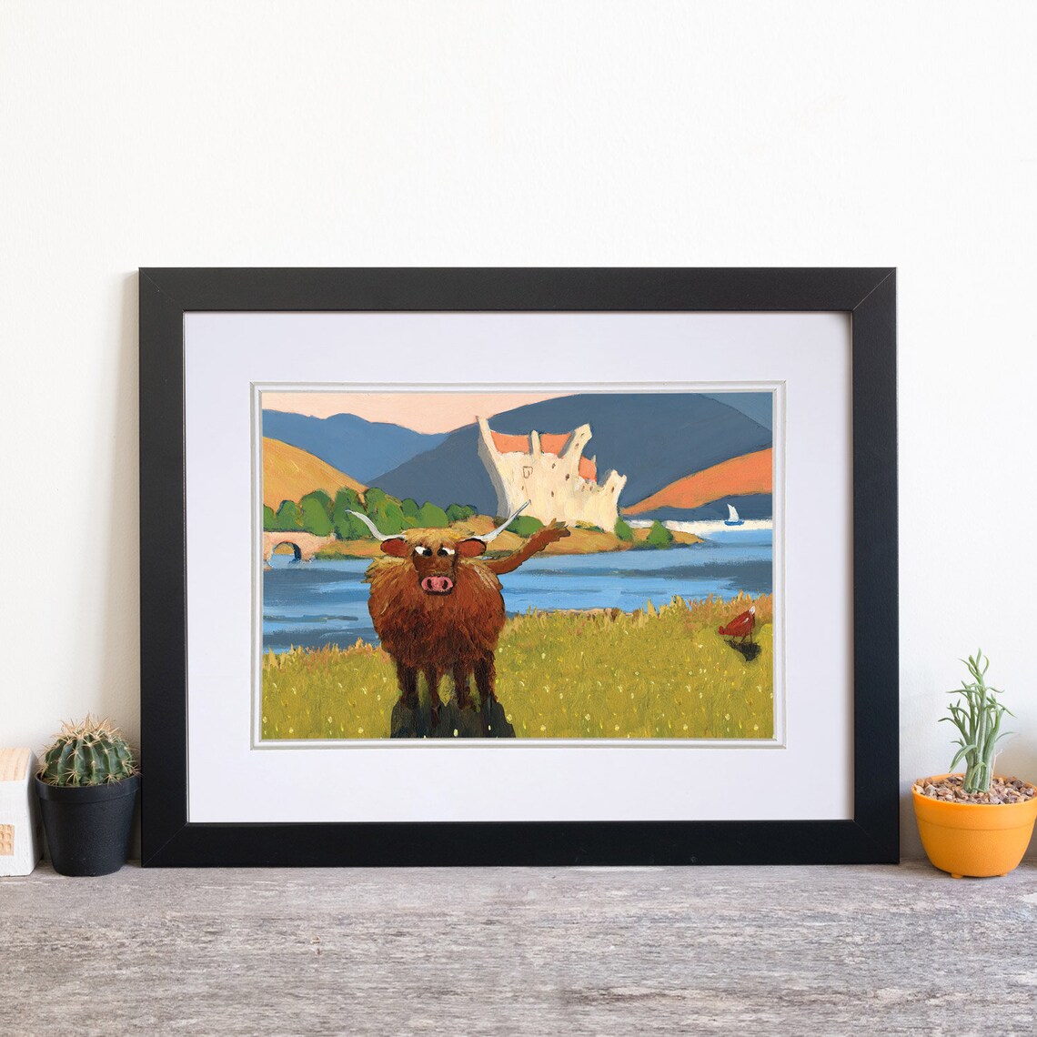 Sir Loin Print Thomas Joseph Double Mounted Sheep Art Etsy UK