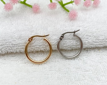 20mm Stainless Steel Earring Hoops, Hoop Earrings With 2mm Thickness, Jewelry Supplies