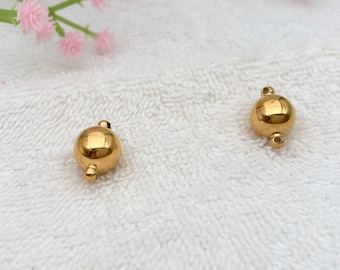 10mm Ball magnet clasps for necklace, stainless steel connectors, jewelry supply, crafting supply