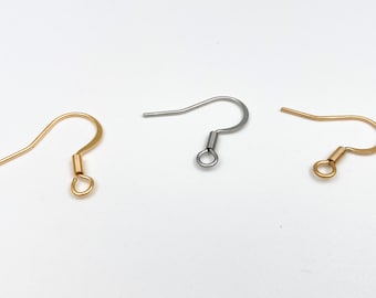 316L Surgical Stainless Steel Earring Hooks: Hypoallergenic Jewelry Supplies