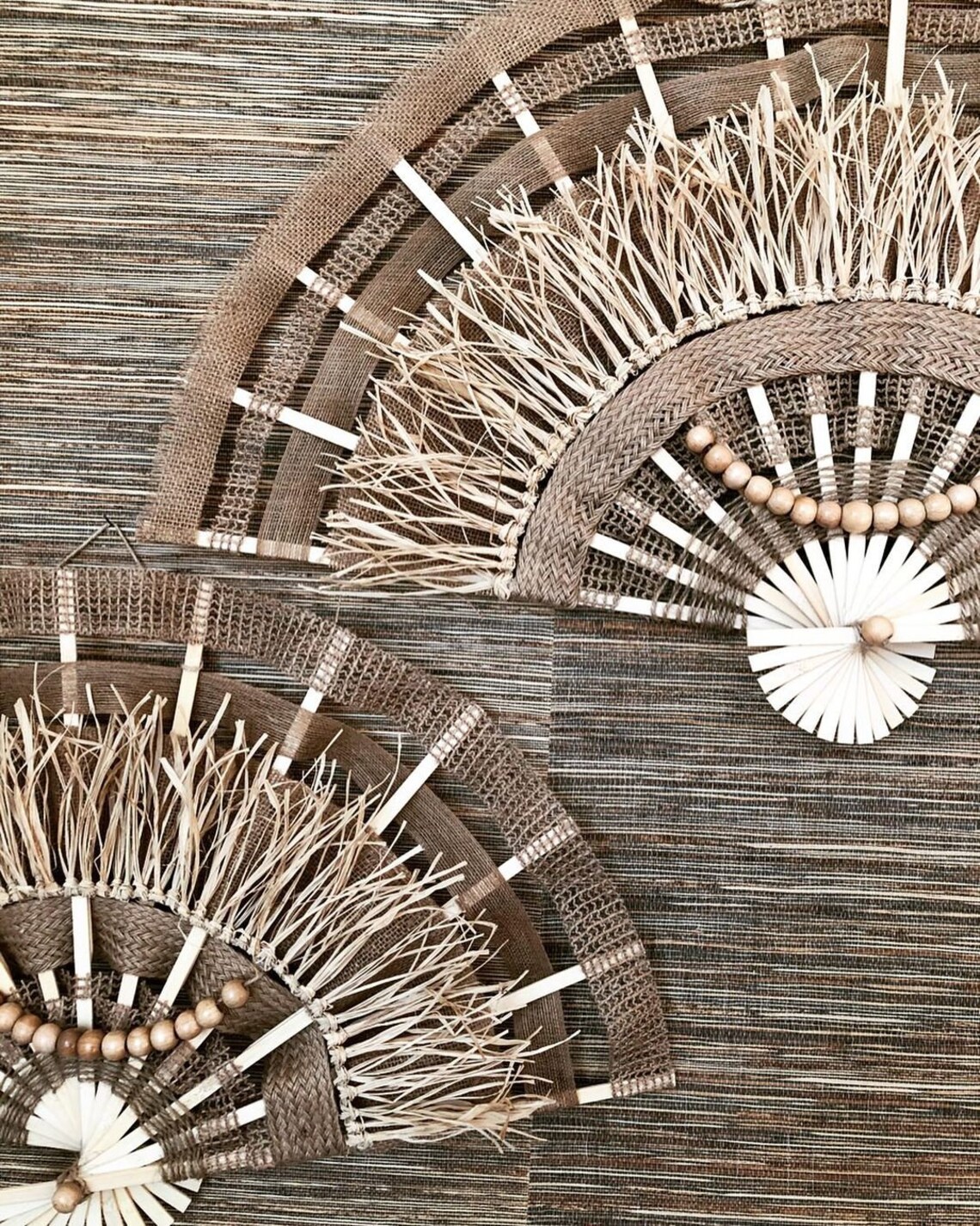 Bohemian Fan for Wall Hanging Hanging Giant Fan Wall Decor | Etsy