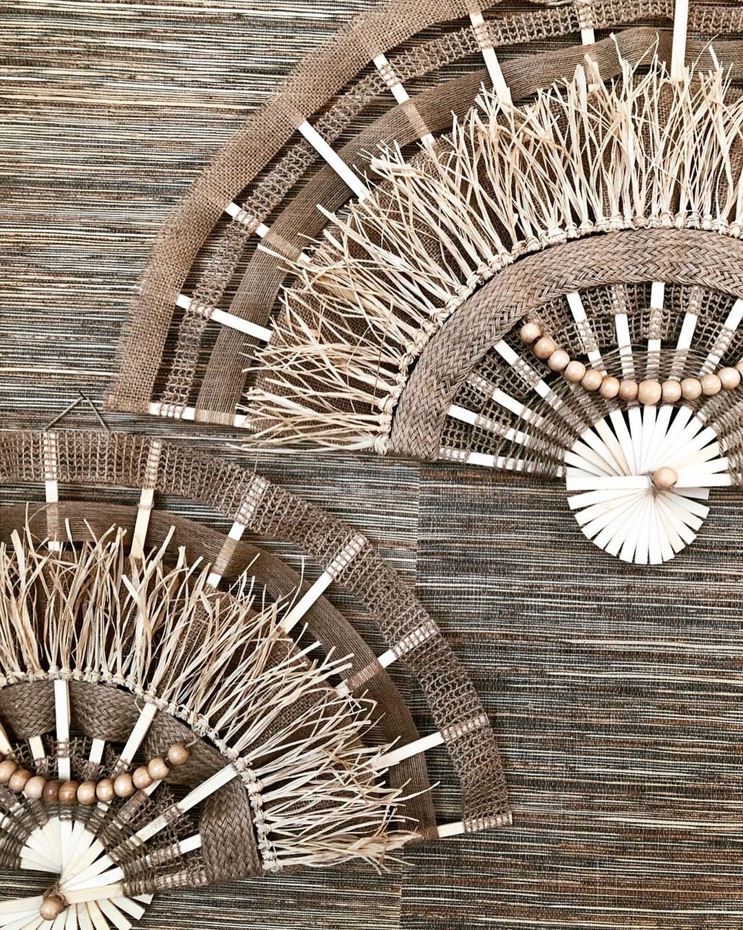 Bohemian Fan for Wall Hanging Hanging Giant Fan Wall Decor Etsy