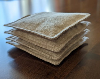 Set of 4 lavender linen sachets