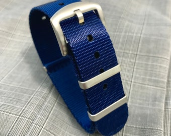 Navy Blue Nylon Watch Strap / Premium Seat Belt Nylon Watch Strap 20mm or 22mm / Navy Blue Nylon Watch Band / Vegan