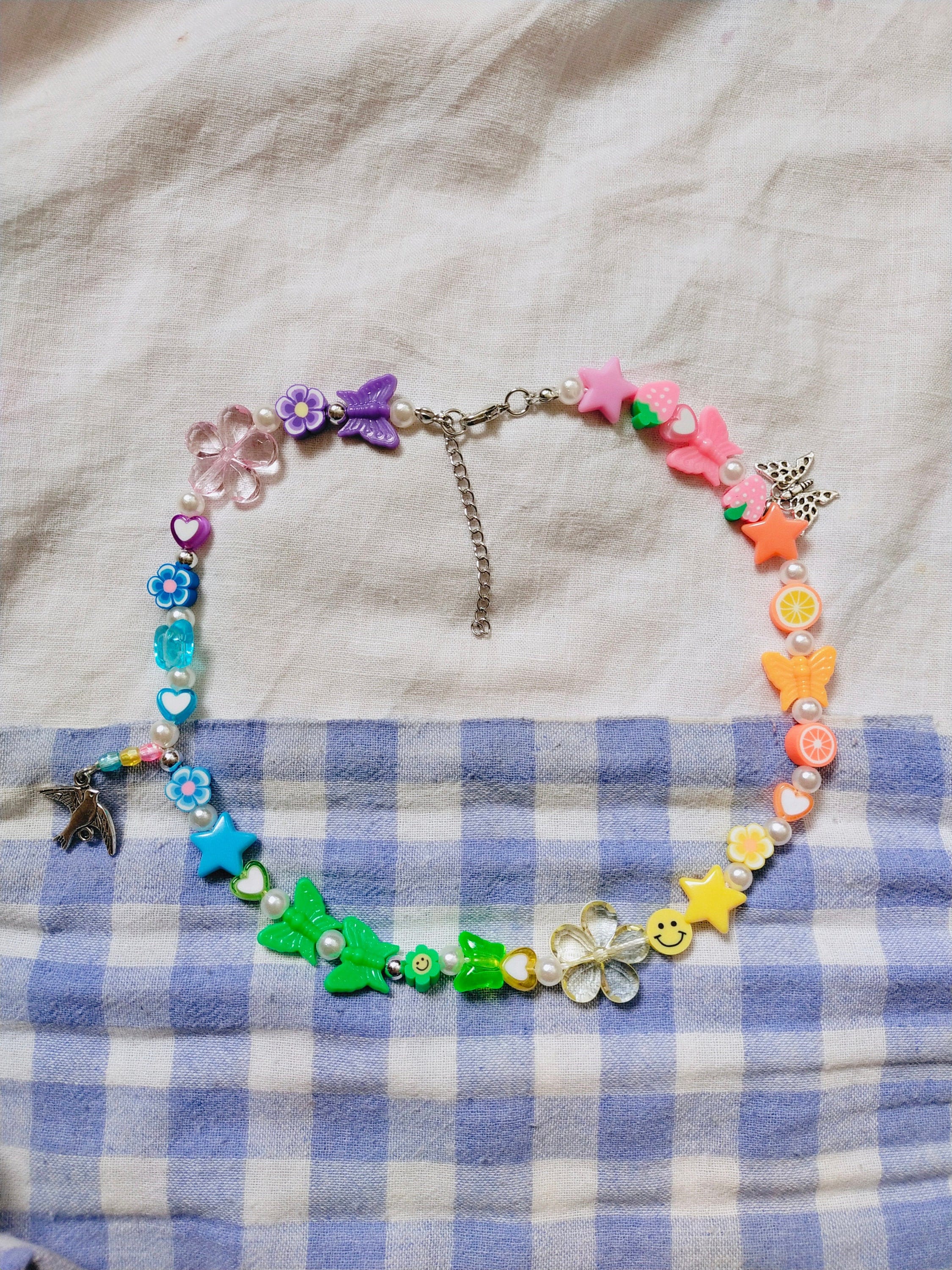 Indie on sale necklace beads