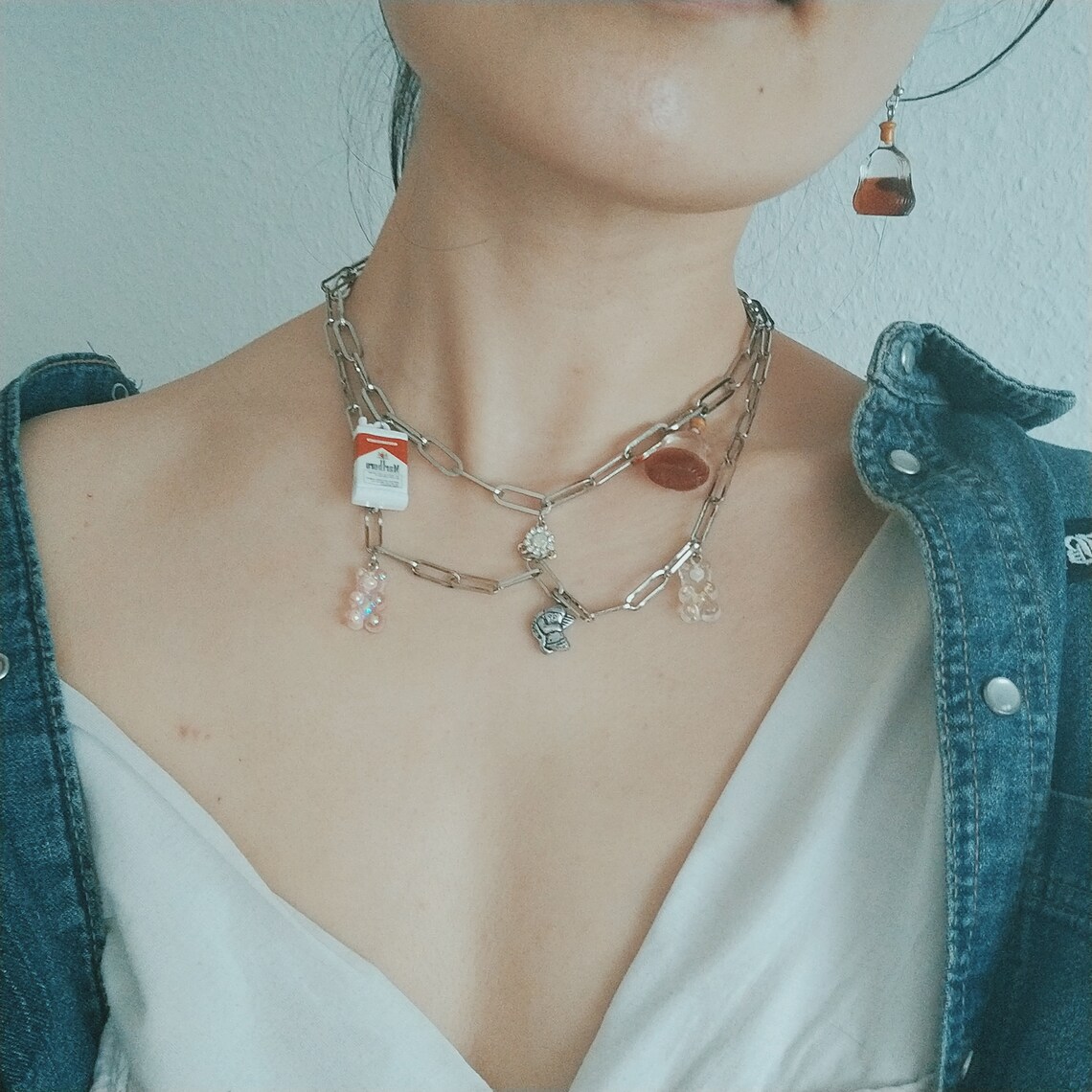 Y2k necklace exclusive by oddi Cute Y2k necklace chain Etsy