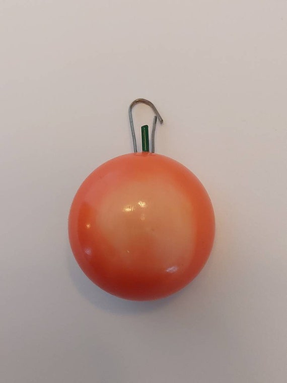 Art Deco Creamsicle Orange Fruit Pin and Pendant … - image 7