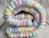 Pompom Baby Blanket - Girly Pastel Mix