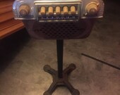 1940 s Master car radio mounted on cast iron stand