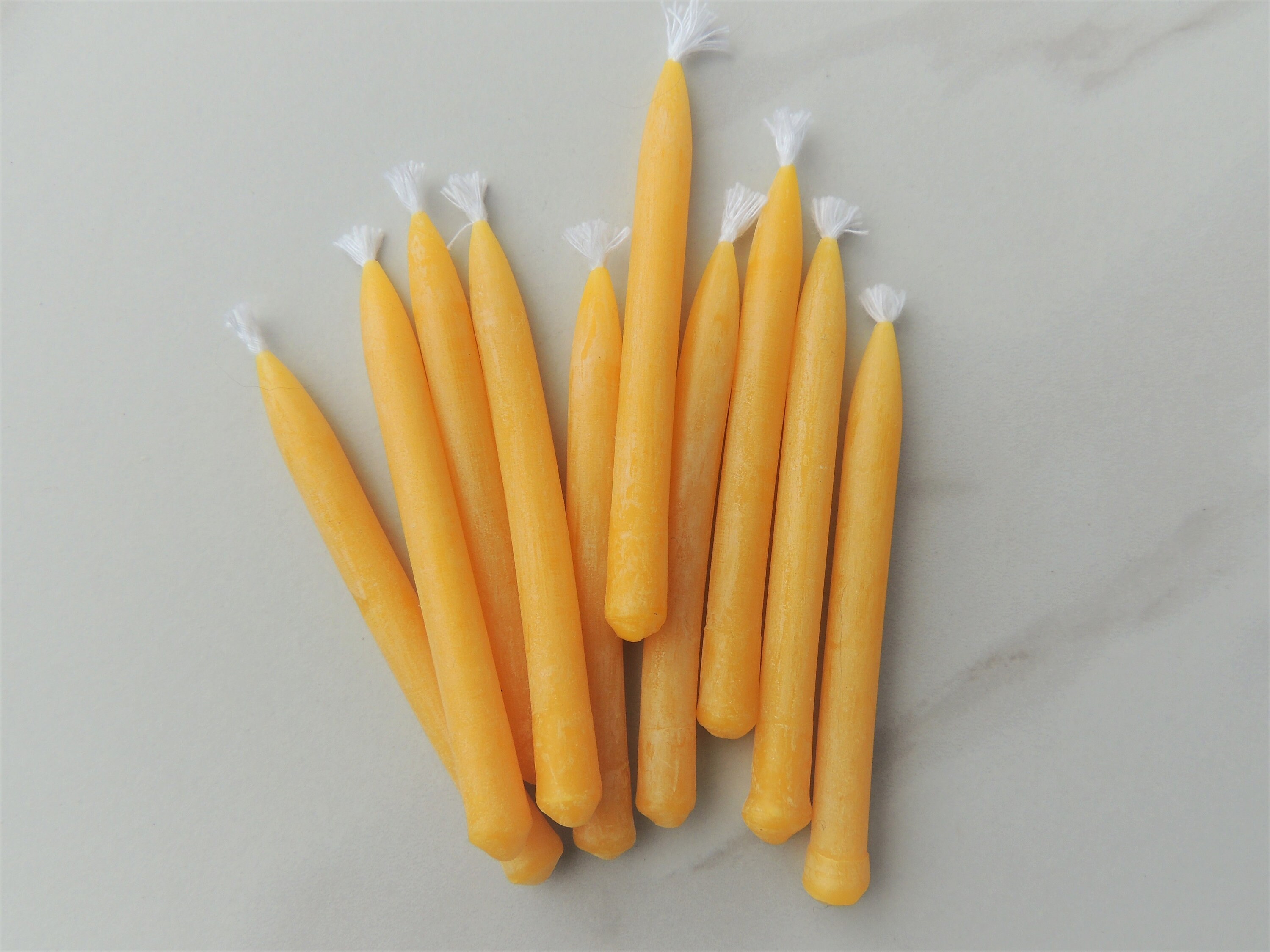 100 All Natural Beeswax Birthday Candles Handpoured Beeswax Candles