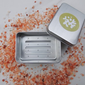 Draining Aluminum Soap Travel Tin | Travel Soap Tin | Travel Soap Dish | Soap Dish | To Go Soap Dish