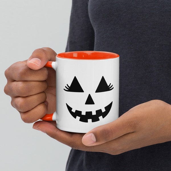 Jack o lantern mug, Halloween Mug, Fall Mug, Autumn Mug, Cozy Mug, Mug for Mom, Mug Gift, Mugs, Aesthetic Mug, Tea Cup, Ceramic Mug