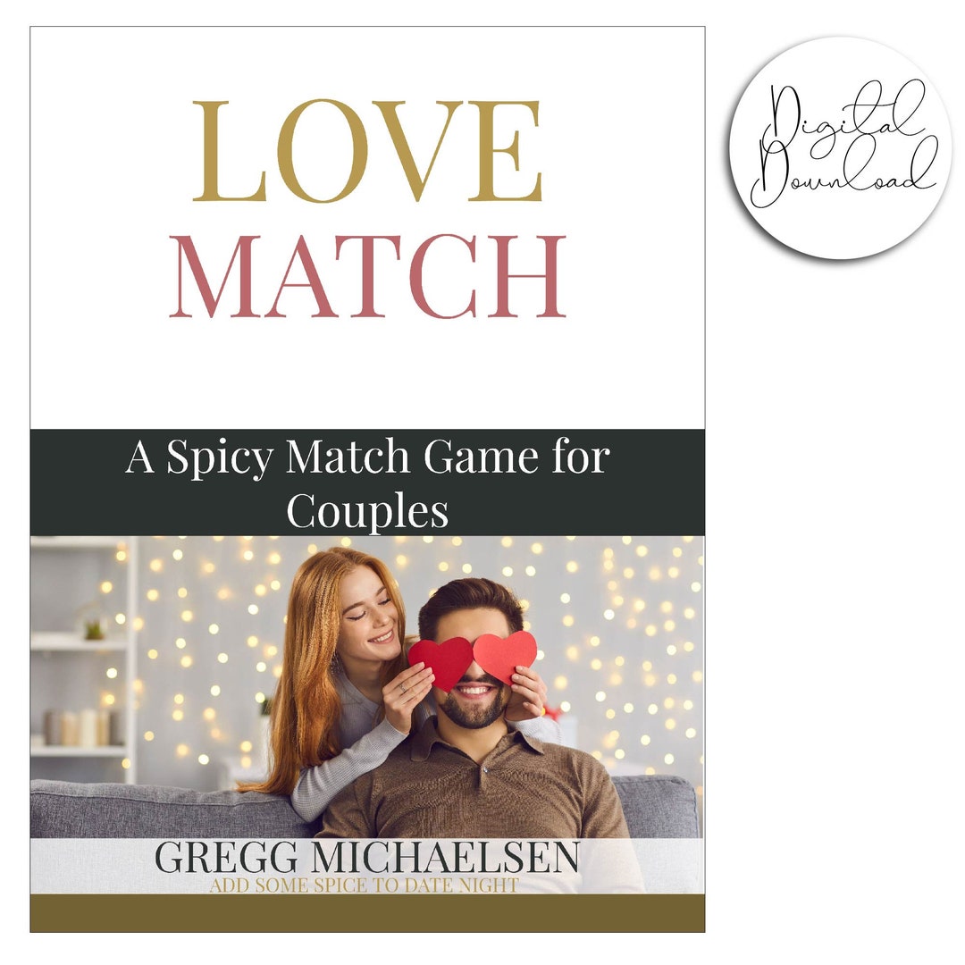 PRINTABLE Love Match Game Date Night Kit Gifts for Couples Etsy