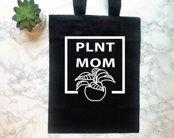Plant Mom Canvas Tote Bag