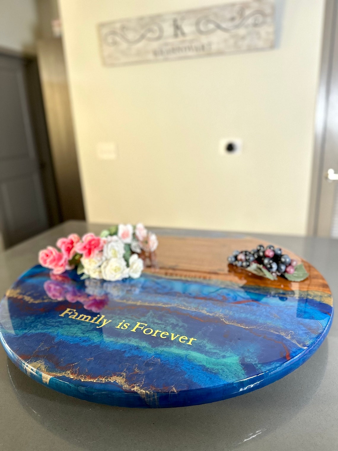 Customized Resin Lazy Susan/personalize Your Lazy Susan/resin Etsy