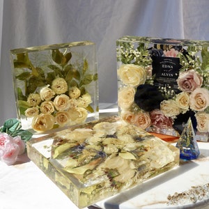 Custom bouquet preservation resin/Flower Bridal Bouquet in resin/Personalized Wedding Flower Preservation/ Floral Preservation in resin