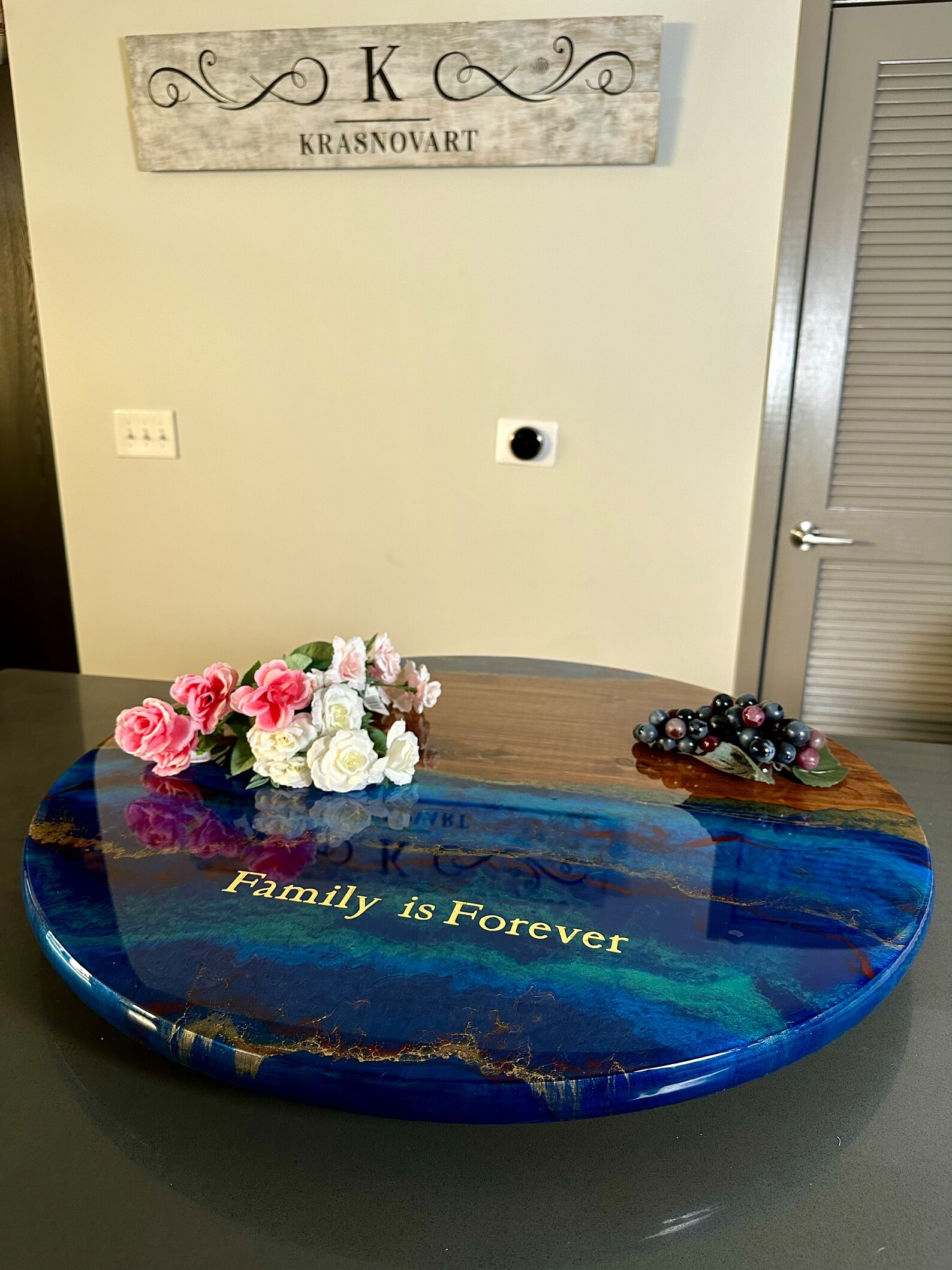 Customized Resin Lazy Susan/personalize Your Lazy Susan/resin Etsy