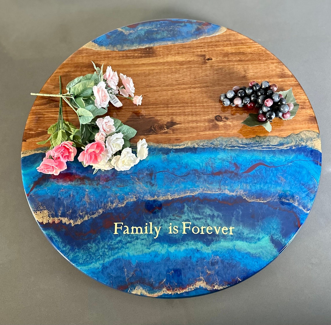 Customized Resin Lazy Susan/personalize Your Lazy Susan/resin Etsy