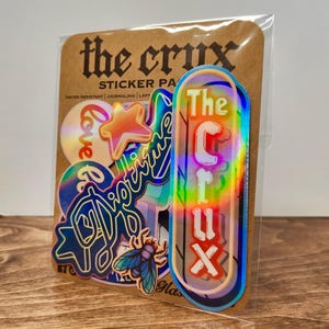 Crux Sticker Pack | Djo Holographic Water-Resistant Stickers | 10 pack