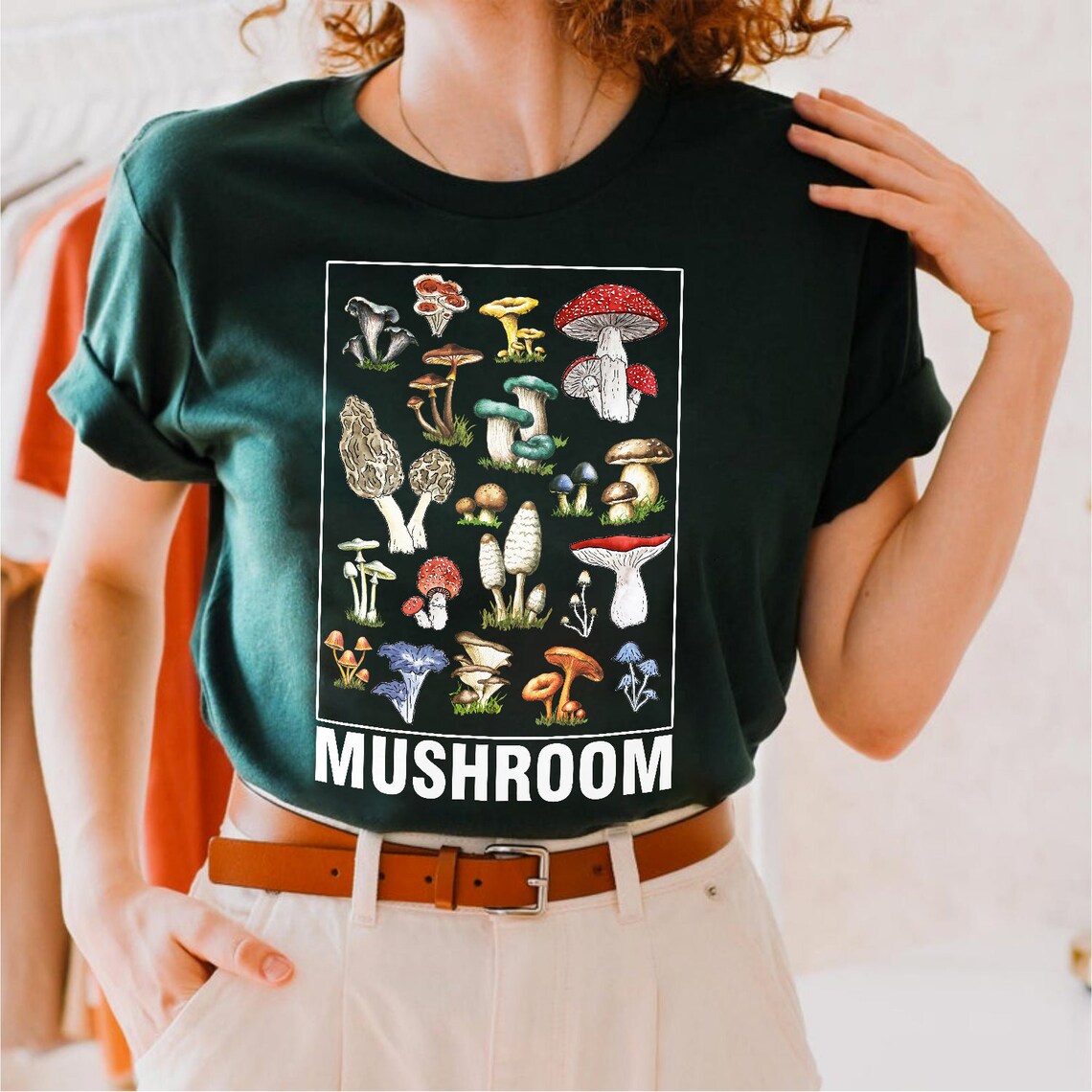 Mushroom shirt Vintage Mushroom Shirt Nature Walk Etsy