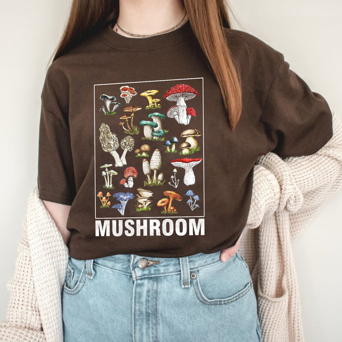 Mushroom shirt Vintage Mushroom Shirt Nature Walk Etsy
