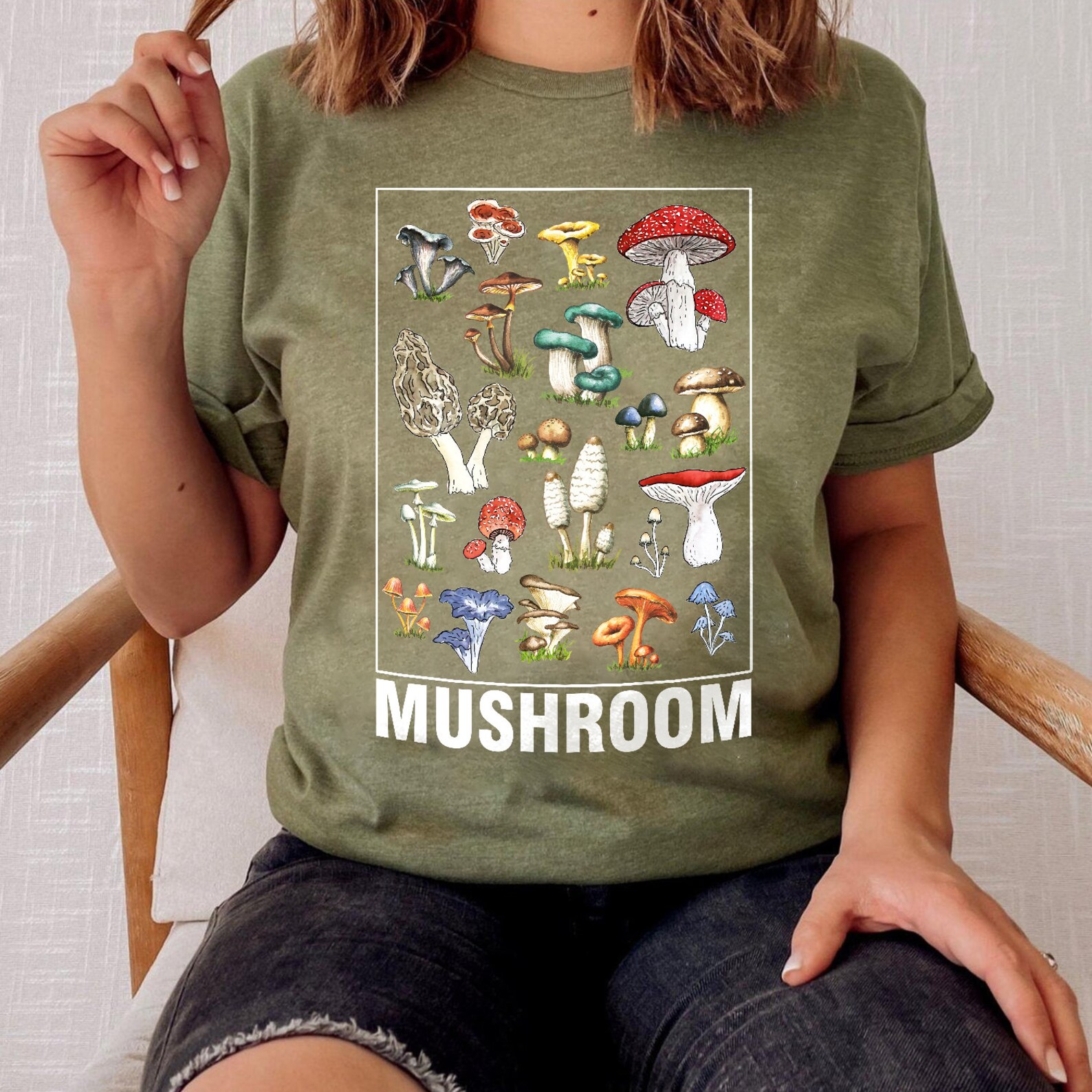 Mushroom shirt Vintage Mushroom Shirt Nature Walk Etsy