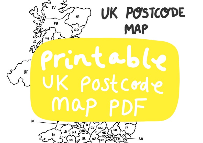 POSTCODE MAP A4 Printable Pdf Map Track Your Orders Etsy de postcode-map-a4-printable-pdf-map-track-your-orders-etsy-de