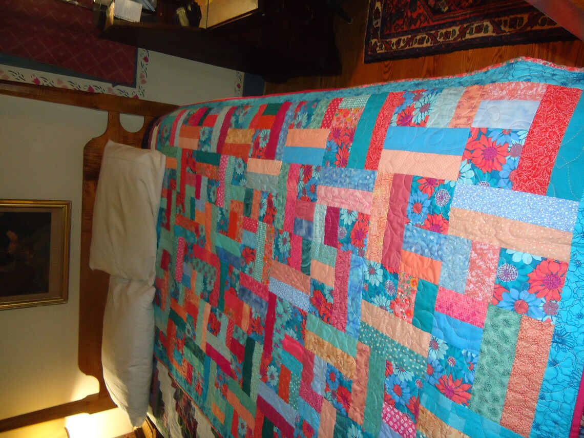 Throw size quilt Etsy
