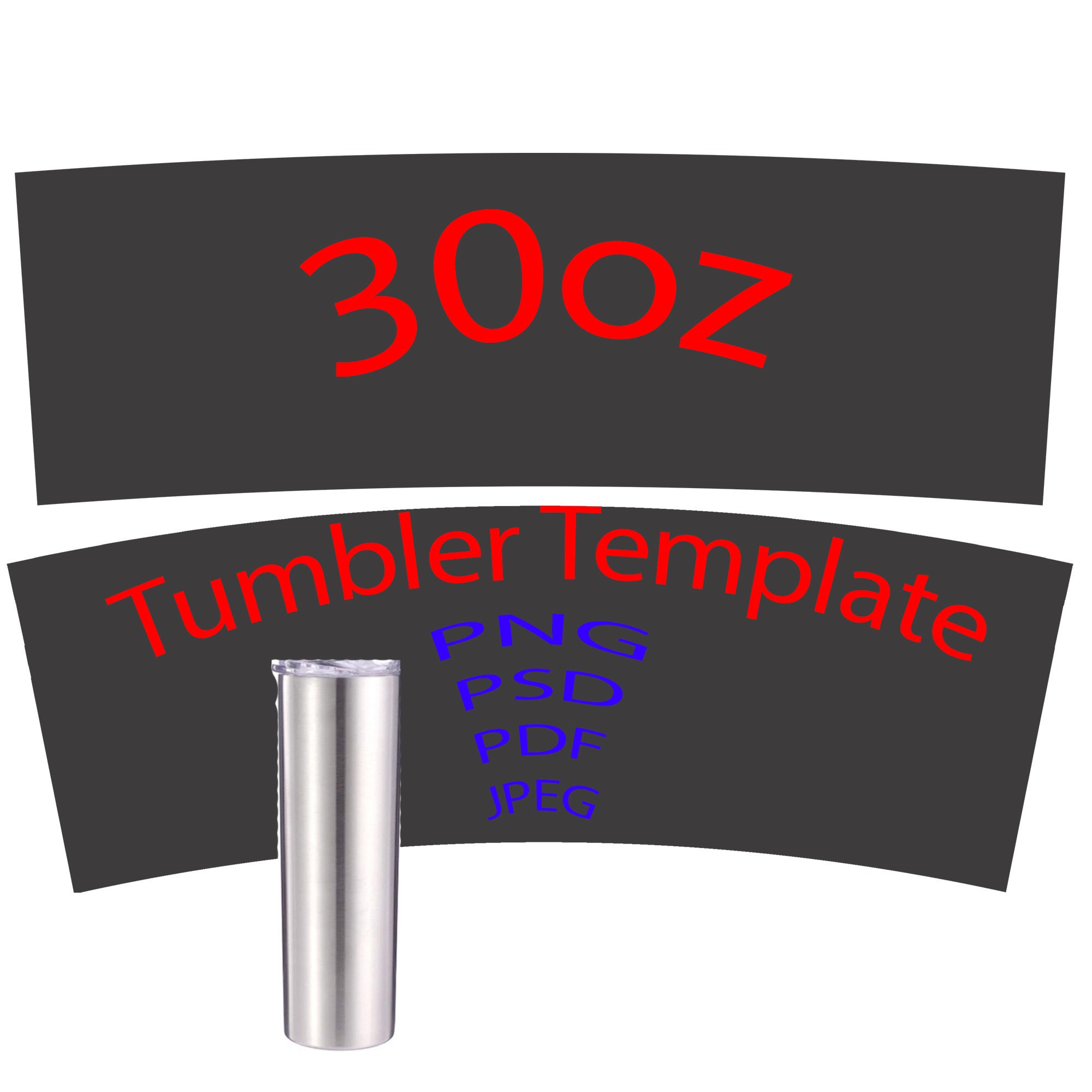 30oz Skinny Tumbler Templates 30oz Sublimation 30 Ounce Etsy