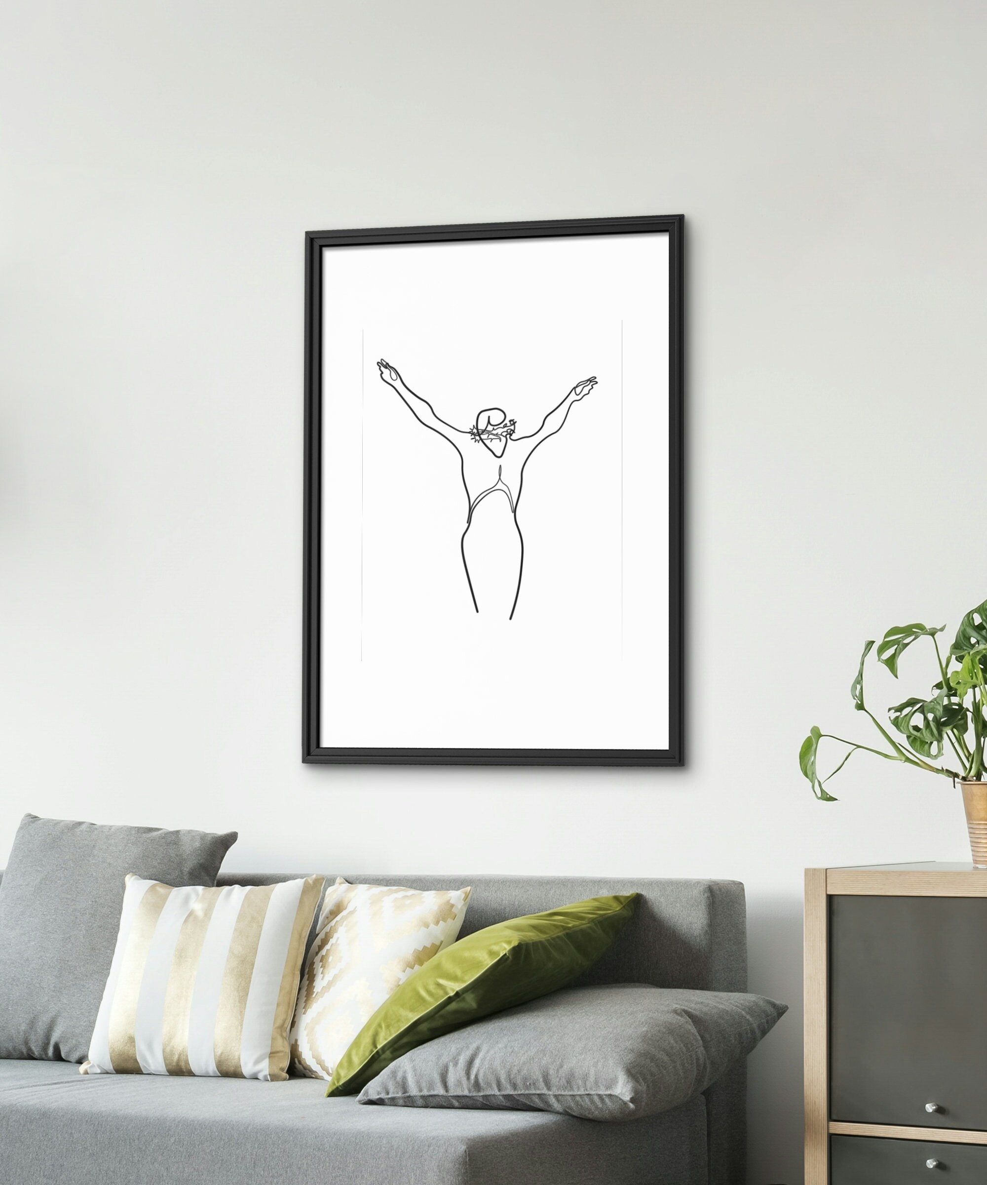 Jesus on the Cross Christian Art Christian Home Decor One - Etsy