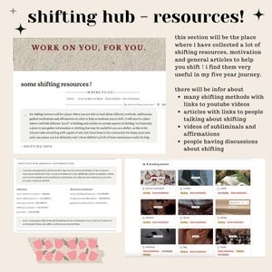 Reality Shifting Notion Template: Lifa App Inspired Hub (digital) - Etsy