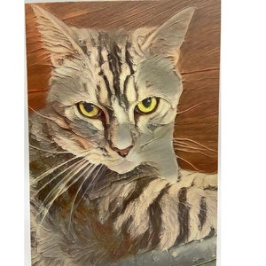 Carte postale de chat de la collection royale d’art de chat de Simba